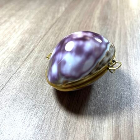 Boite en coquillage violette