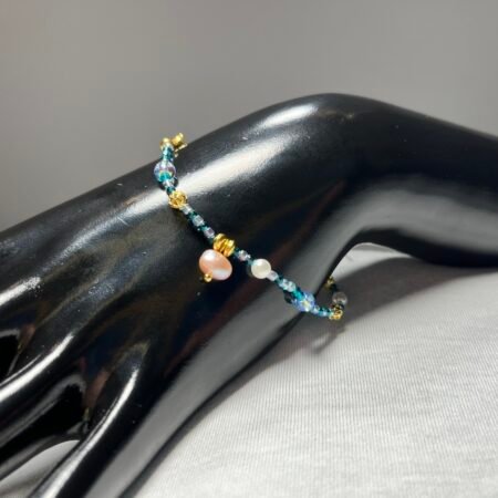 Bracelet Perles de Nacre Violettes